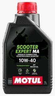 Масло моторное Motul Scooter 4T 10W40 MA (1л) 101257 фото