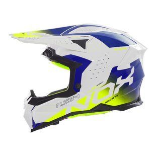 Мотошолом NOX N634 Gradiant жовтий/синій/білий, XXL CASQN634GRADIANTBLANCBLEUJAUNE.XXL фото