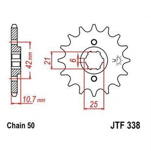 Звезда передняя JT JTF338.16 JTF338.16 фото
