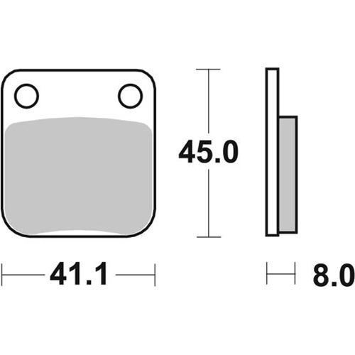 Тормозные колодки SBS 100HF 100HF фото