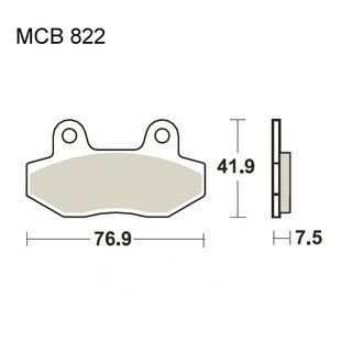 Гальмівні колодки TRW Lucas MCB822 MCB822 фото