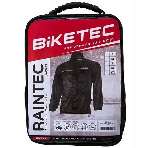 Куртка дождевая Biketec Black, M BT7810M фото