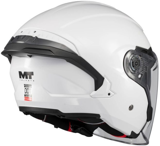 Мотошолом MT Cosmo SV Pure білий, XL 136100PA0107 фото